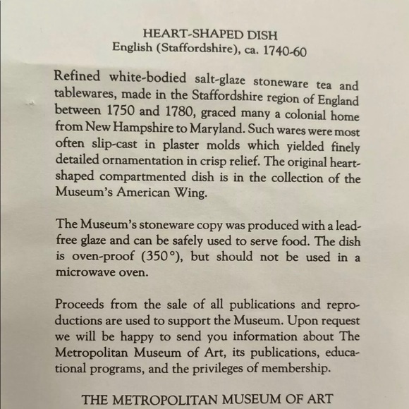 2 Mottahedeh Metropolitan Museum of Art Queensware embossed ceramic 6 heart dish - Picture 11 of 11